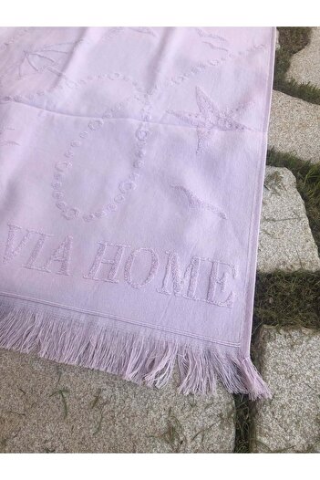 Romans Beach Towel Jacquard 70x140 cm Lilac