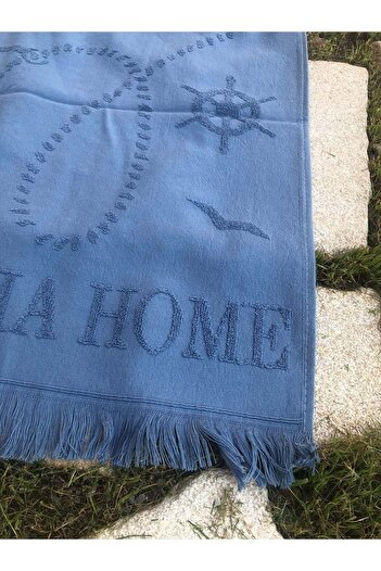 Romans Beach Towel Jacquard 70x140 cm Blue