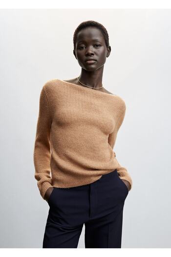 MANGO Woman Boat Neck Knitwear Sweater