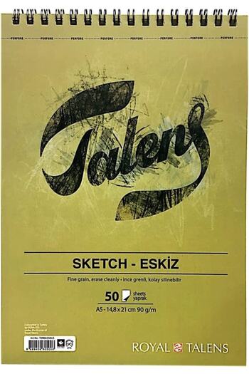 NcK Talens sketch block a5-90 gr - 50 yp - spiral