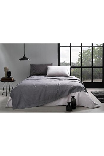 Özdilek Colourist Ranforce Single Duvet Set Anthracite-Grey