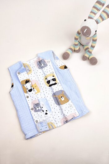 la mure baby 100% Organic Muslin Baby & Kids Vest Two-Way