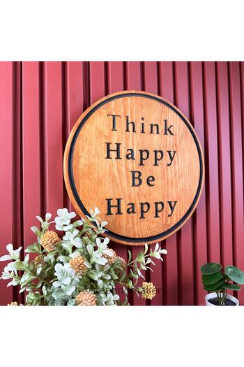 Step and Maker Tablou solid 30x30 Think Happy Be Happy