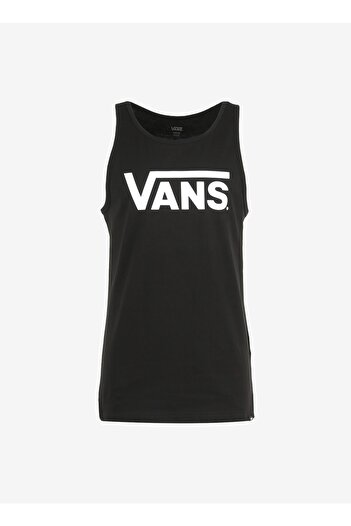 Vans Round Neck Plain Black Men's T-Shirt VN00055VBLK1 CLASSIC VANS TANK-B