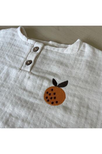 Kirazkids Muslin Peach T-shirt