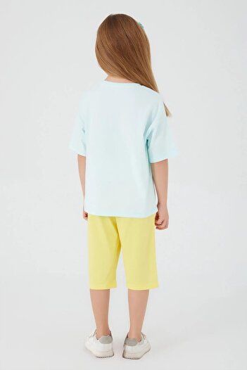 U.S. Polo Assn. Baza. Set capri pentru fete Polo Assn 1401 Round Font Color