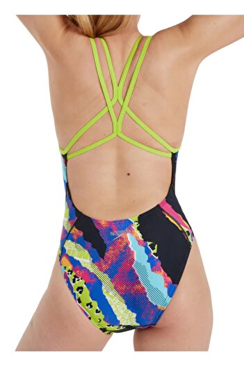 SPEEDO ΓΥΝΑΙΚΕΙΟ ΜΑΓΙΟ ΠΡΟΠΑΤΟΡΙΑΣ ALV DIGI PLMT S-BACK TF BLK/LIME 8-12842G807 YZM