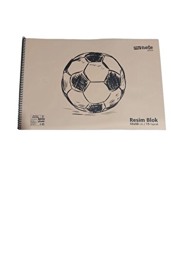 GENC DIJITAL BASKI Plastic Nonslip Non-Tear Cover 15 Sheets Picture Notebook 35x50