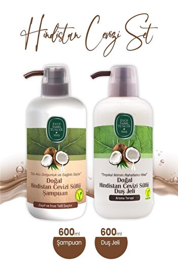Eyüp Sabri Tuncer Natural Coconut Milk Shampoo and Gel