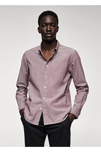 MANGO Man Regular Fit Cotton Oxford Shirt