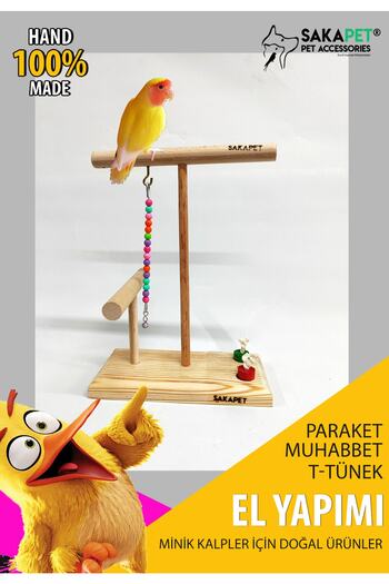 SAKAPET As11 Model Budgie - Paraket Intelligence and Game T-perch