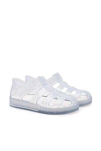 IGOR S10265 Star Glitter Children's Glitter Transparent Sandals