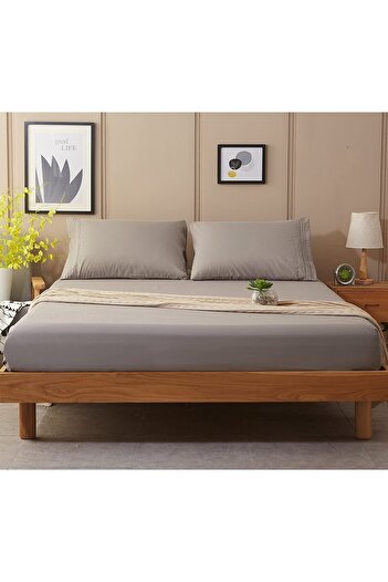 MODA HOME Elastic Cotton Combed Bed Sheet 200x200cm KINGSIZECAA01453
