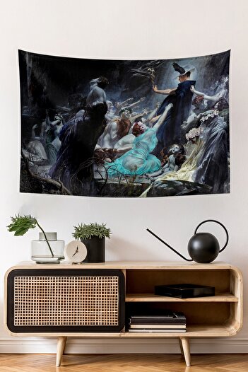 Vagonik Pictură cu suflete pe coasta lui Acheron Covor de perete 70x100, 100x140, 140x200