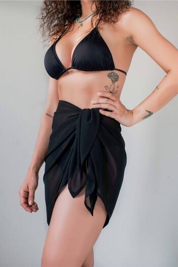 TREND Black Pareo Women's Beach Dress New Season