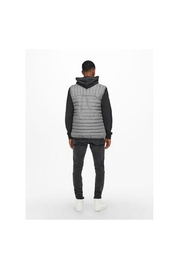 Only & Sons Ανδρικό γκρι Puffer φανελάκι Only&sons Paul Quilted