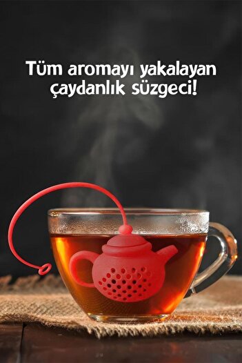 MUJGAN Cam Bardak Kenarı Çaydanlık Demliği Turuncu 0 - 499 ml