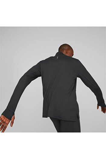 Puma Ανδρική φόρμα RUN FAVORITE 1/4 ZIP M BLACK
