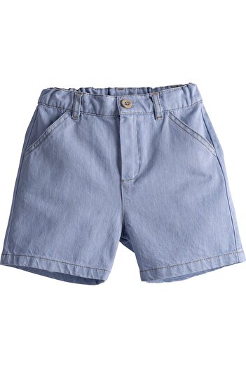 İdilbaby&Mamino IDILBABY&MAMINO boy light blue denim shorts