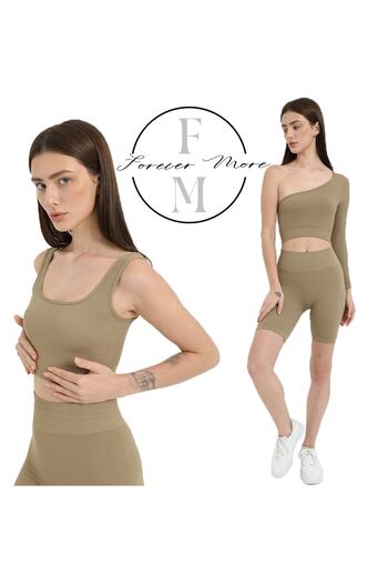 FOREVER MORE 3 piece tights crop set