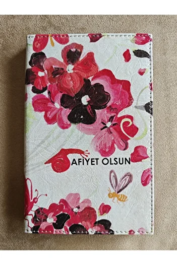 ankara menü (1 piece) 13x21 Box, Leather Account Receipt Pad, Printed Change Box, Ticket