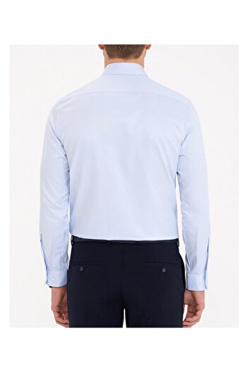Pierre Cardin ΠΙΕΡ ΚΑΡΔΙΝ ΑΝΟΙΧΤΟ ΜΠΛΕ SLIM FIT ΠΟΥΚΑΜΙΣΟ