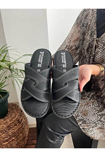 Behtah Kundura Ανδρική πλήρης ορθοπεδική μαλακή σόλα, αντιολισθητική σόλα καθημερινής βάδισης Οι παντόφλες διακοπών παραλίας δεν δημιουργούν οσμή