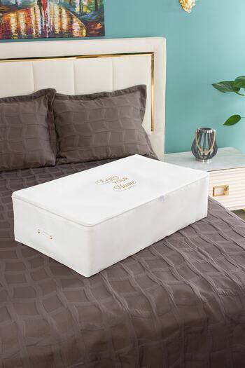 Serstil Mega Size White Storage Bag Under Base 74 X 46 X 22 Cm