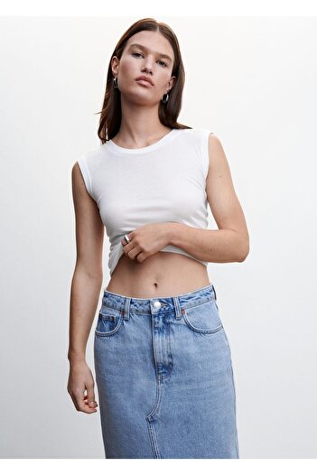 MANGO Woman Μπλούζα 100% Lyocell