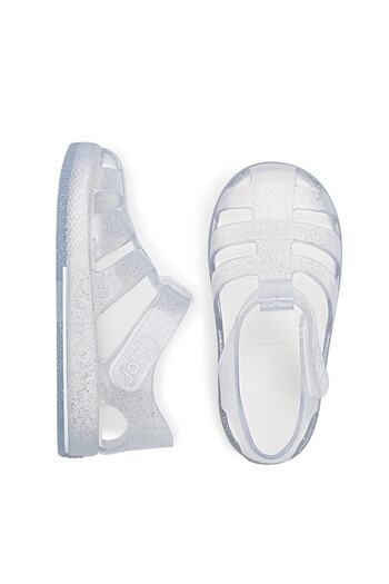 IGOR S10265 Star Glitter Children's Glitter Transparent Sandals