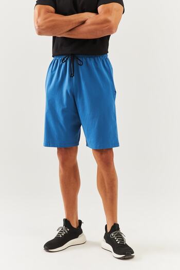 Butikgiz Indigo Rahat 100% бавовняні шорти з шнурком і кишенями, короткі, модні, чоловічі