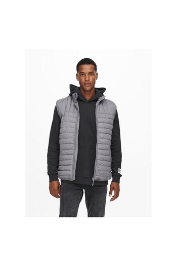 Only & Sons Ανδρικό γκρι Puffer φανελάκι Only&sons Paul Quilted