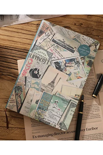 Vox Art Retro Journal Notebook City -14X21 Cm-100 Sheets Hard Cover