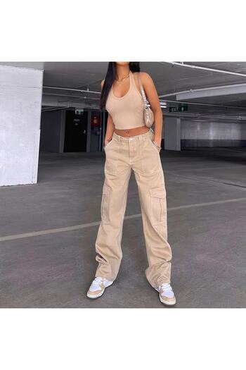 İYİ MODA Y2k Thick Fabric Cargo Pants