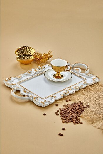 ŞURA MUTFAK Seranat coffee presentation tray (2 Pieces)