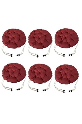 REMEGE 6 PCS 40X40 Cm Round Stool Cushion - Chair Cushion - Pouf Cushion