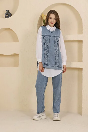İKLİM LİFE EYELEY DENIM TRIPLE SUIT