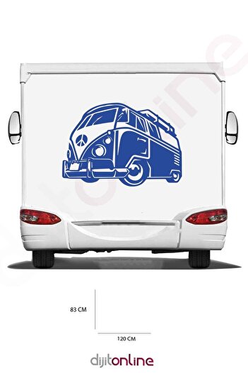 Dijitonline Autocolant pentru Rulotă - Autocolant pentru Vehicul Rulotă - 120x83 Cm