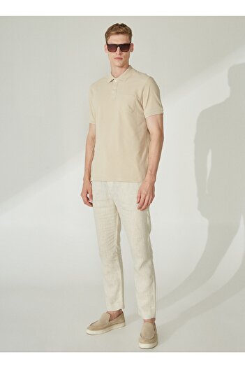ALTINYILDIZ CLASSICS Altınyıldız Classics Dark Yellow Men's Polo T-Shirt 4A9000000002