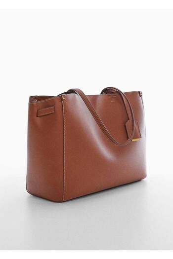 MANGO Woman Shopper-Tasche mit Doppelgriff