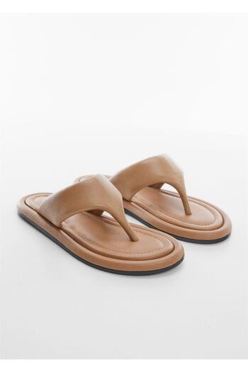 MANGO Woman Strappy Leather Sandals