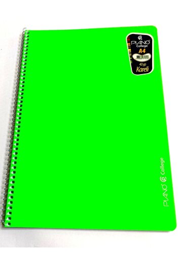 Modellino Spiral PP Cover Piano College 40 Sheets A4 Notebook - Checkered