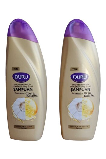 Duru 500 ML (2 Pieces) Strongless Hair - Sarium, Biotin and Collagen Shampoo