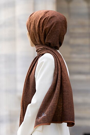 Vissona Women's Luxury Medina Silk Shawl Copper-1