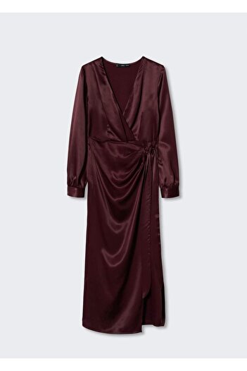 MANGO Woman Fiyonklu Anvelop Elbise