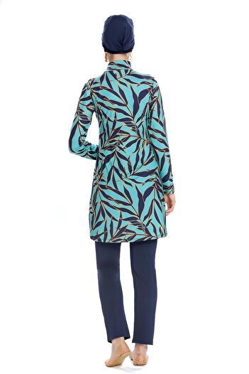 Starinci Mayo Full Covered Swimsuit Lycra Turquoise Sea Shine