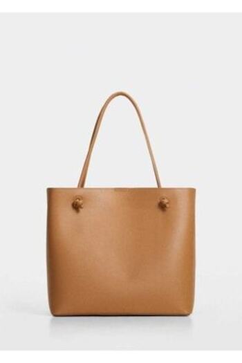 MANGO Geknotete Plissee-Shopper-Tasche
