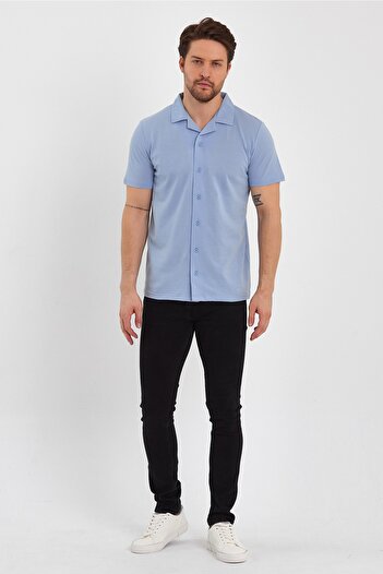 UOMOPARK Πουκάμισο 2640 Ottoman Comfort Fit Relaxed Cut με γιακά