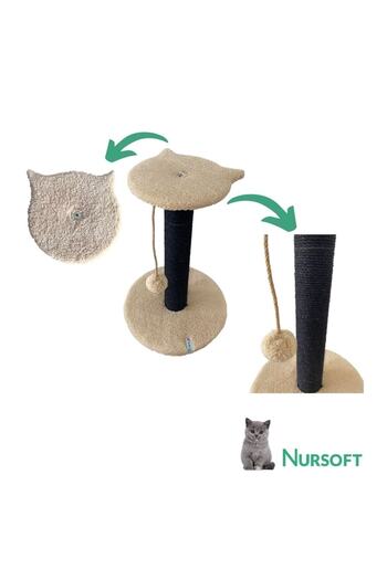 Nursoft Stepli Cat Scratching Board Black&Beige