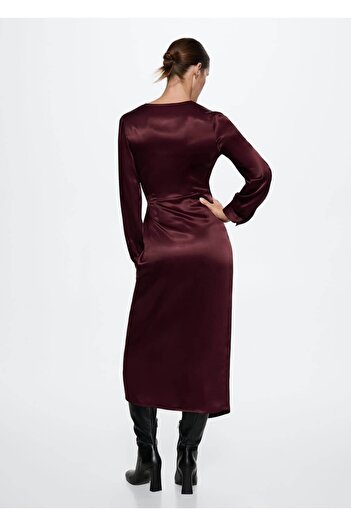 MANGO Woman Fiyonklu Anvelop Elbise